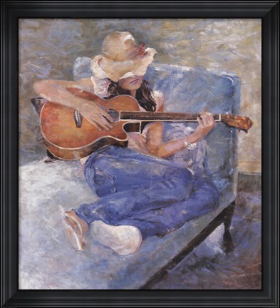 Framed Tessa's Guitar Print