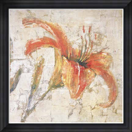 Framed Sorbet Lily I Print