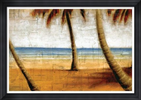 Framed Beach Scene I Print