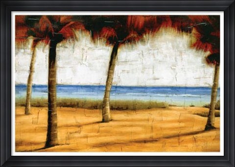 Framed Beach Scene II Print