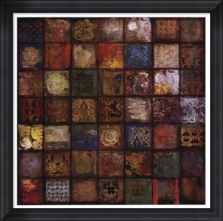 Framed Baroque Collage II Print