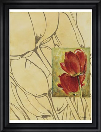 Framed Fleur De Fleur II Print