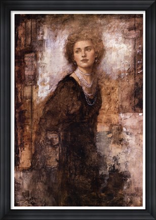 Framed Pearl Necklace Print