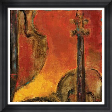 Framed Brass &amp; Strings V Print