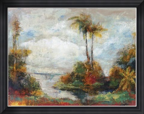 Framed Tropical Inlet Print