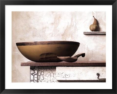 Framed Bowl and Pear Print