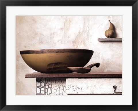 Framed Bowl and Pear Print