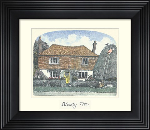 Framed Bloody Tree Print