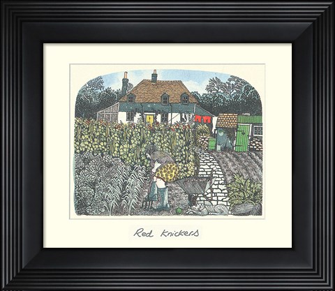 Framed Red Knickers Print