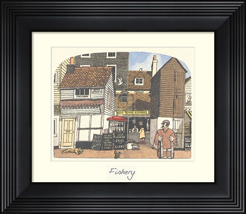 Framed Fishery Print