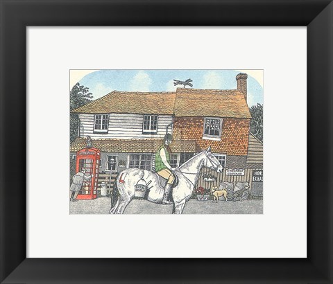 Framed Green Machine Print