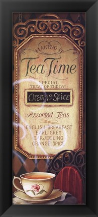 Framed Tea Time Menu Print