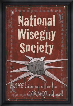 Framed Wiseguy Poster Print