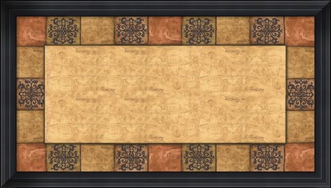 Framed TUSCAN BORDER Print