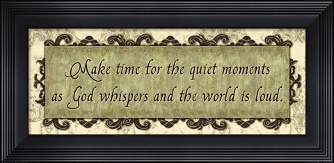 Framed Sage with IronworkMake time Print