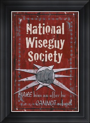 Framed Wiseguy Poster Print