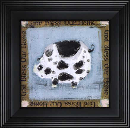 Framed God Bless Our Home Print