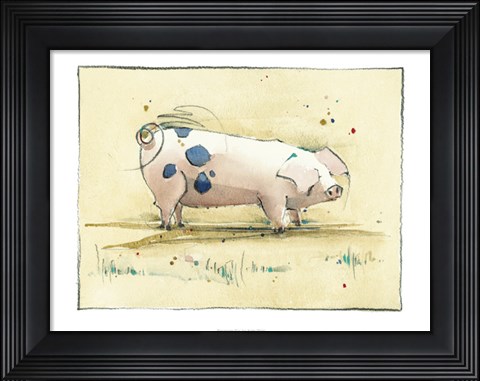 Framed Penelope Pig Print