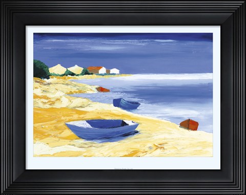 Framed Sleeping Boats Print