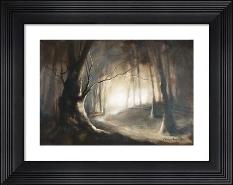 Framed Path Though The Woods Print