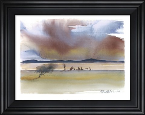 Framed Distant Figures Print