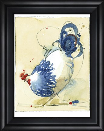 Framed Mr Rooster Print