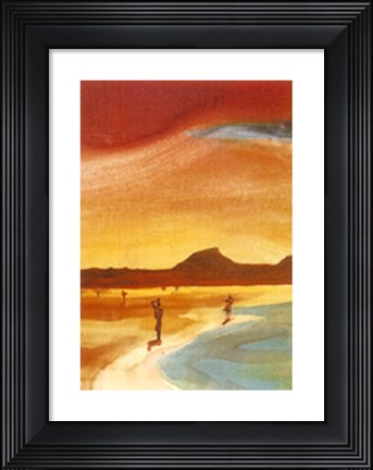 Framed Lakeshore Idyll Print