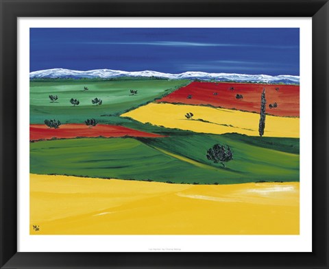 Framed Les Alpilles Print
