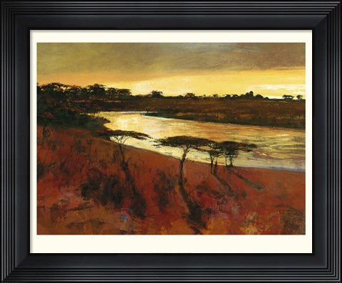 Framed Meandering River Print