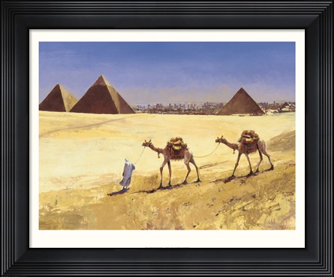 Framed Great Pyramids - Cairo Print