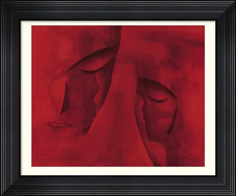 Framed Les Deux Visages Print