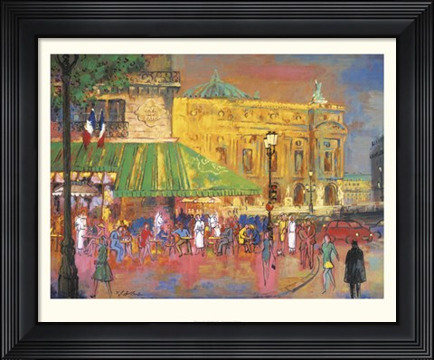 Framed Place de l&#39;Opera Print