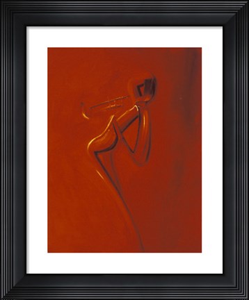 Framed Golden Trumpet Print