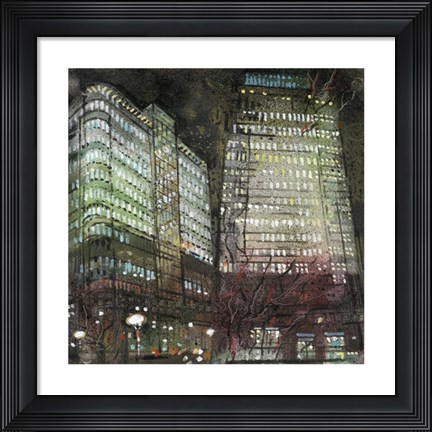 Framed Night Lights - Canary Print