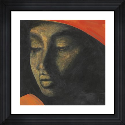 Framed Over Her Shoulder Print