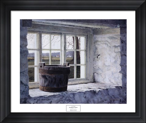 Framed Springhouse Window Print