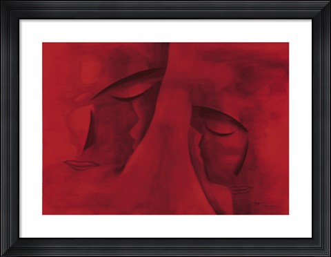 Framed Les Deux Visages Print