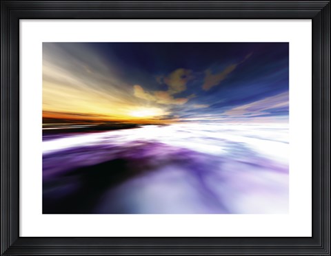 Framed Surreal Sky I Print