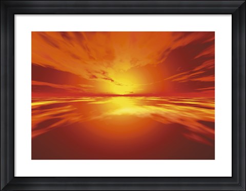 Framed Surreal Sky II Print