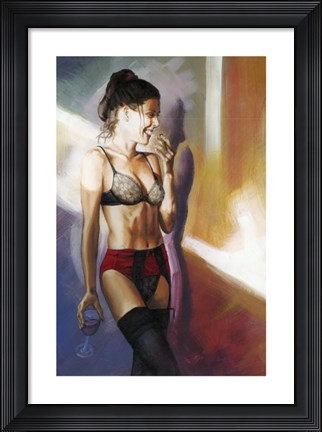 Framed Jess Laugh Print
