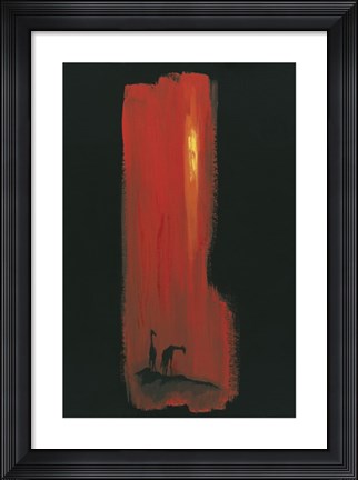Framed Giraffes Print
