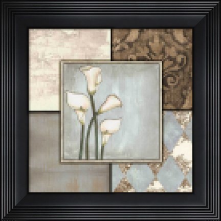 Framed Lillies in the Sky with Diamonds II Print