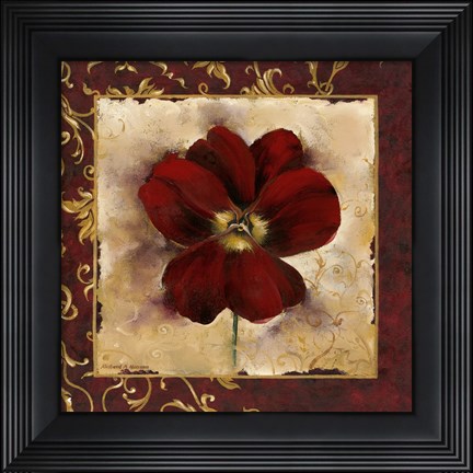 Framed Pansy Print