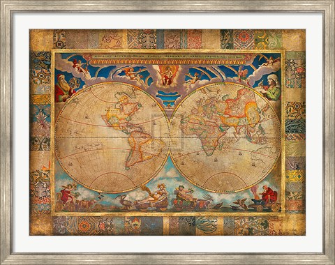 Framed Terrarum Orbis Print