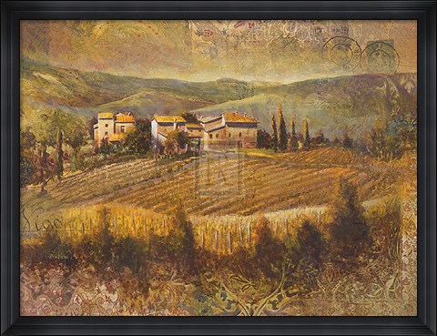 Framed Chianti Land I Print