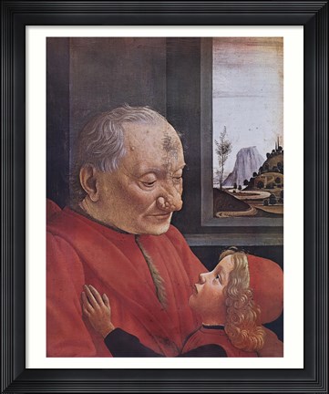 Framed Old Man and His Son Print