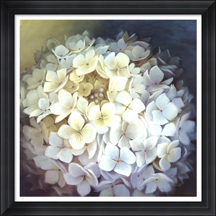 Framed Hydrangea Portrait Print