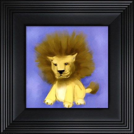 Framed Lion Print