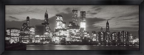 Framed Manhattan Skyline from Brooklyn Print