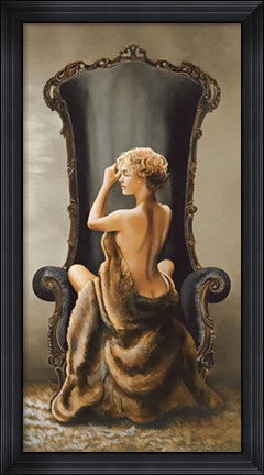 Framed Seated Beauty Print